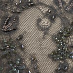 LA-1005 - Δαντέλα Κεντημένη με Παγιέτα και Χάντρες