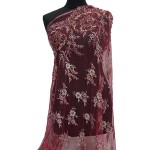 LA-1007 - Δαντέλα Κεντημένη με Μπορντούρα 