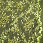 LA-1010 - Δαντέλα Κεντημένη με Παγιέτα και Χάντρες