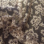 LA-1025B - Δαντέλα Σαντιγύ Μεταλιζέ