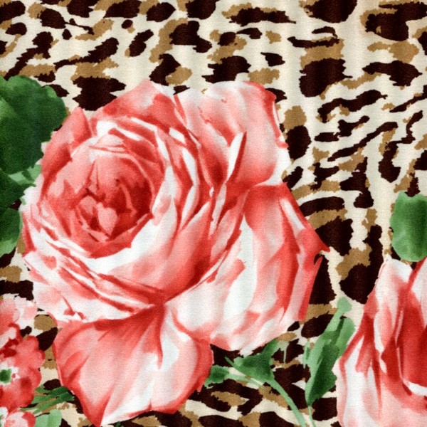 PR-1021A - Μεταξωτό Εμπριμέ Animal/Floral