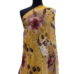 SF-1028A - Μουσελίνα Κεντημένη με Μεταλλική Κλωστή 