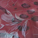 SF-1028B - Μουσελίνα Κεντημένη με Μεταλλική Κλωστή 