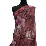 SF-1028B - Μουσελίνα Κεντημένη με Μεταλλική Κλωστή 