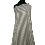 ST-1020Α - Ριγέ Βισκόζ Ασπρο-Μαύρο