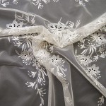 BRD-1039 - Τούλι Κεντημένο - Μπορντούρα 