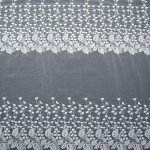 BRD-1040 - Μουσελίνα Κεντημένη - Μπορντούρα 