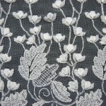 BRD-1040 - Μουσελίνα Κεντημένη - Μπορντούρα 