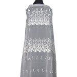 BRD-1040 - Μουσελίνα Κεντημένη - Μπορντούρα 