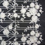 BRD-1044 - Δαντέλα Κεντημένη 3D