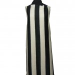 FA-1131 - Ριγέ Μάλλινο Παλτό