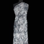 FA-1142 - Τούλι Κεντημένο Φρουαζέ Γκρί