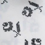 FA-1563 - Λευκή Καμπαρντίνα Κεντημένη 