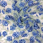 LA-1058B - Τούλι Κεντημένο Φλοράλ 