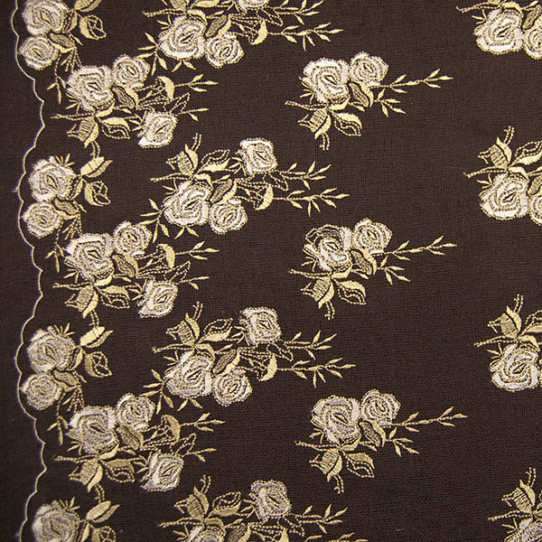 RI-1035Α - Φλοράλ Κέντημα σε Βαμβάκι/Λινό 