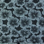 BR-1078C - Μπροκάρ Φλοράλ Γαλάζιο