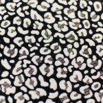 BR-1079 - Μπροκάρ Ασπρόμαυρο με χρυσό Ανιμαλ 