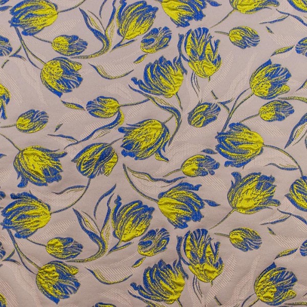 BR-1505A - Μπροκάρ Φλοράλ Ροζ