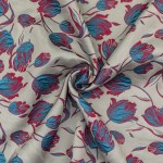 BR-1505B - Μπροκάρ Φλοράλ Γκρι